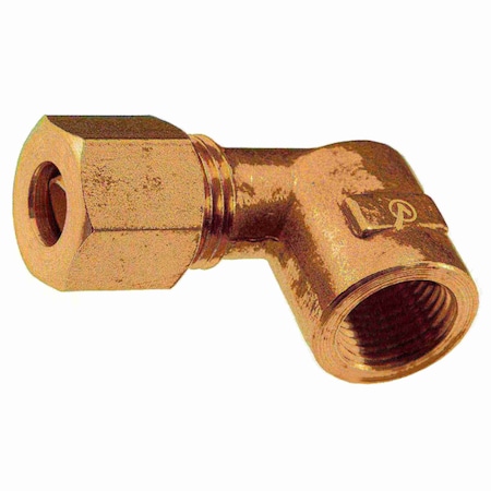 Midwest Fastener 1/4" OD x 1/8FIP Brass Compression Pipe Elbows 4PK 34468